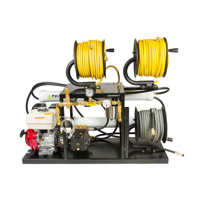Pulex Hydro Station Double RO with Gasoline Engine and Pump - With Reels View