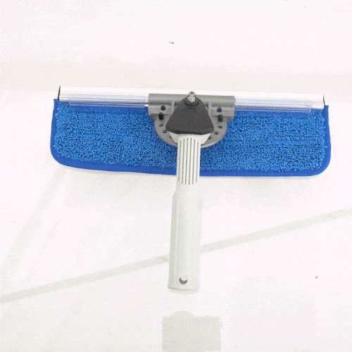 Unclipping Microfiber Pad from Wagtail Pivot Control Squeegee