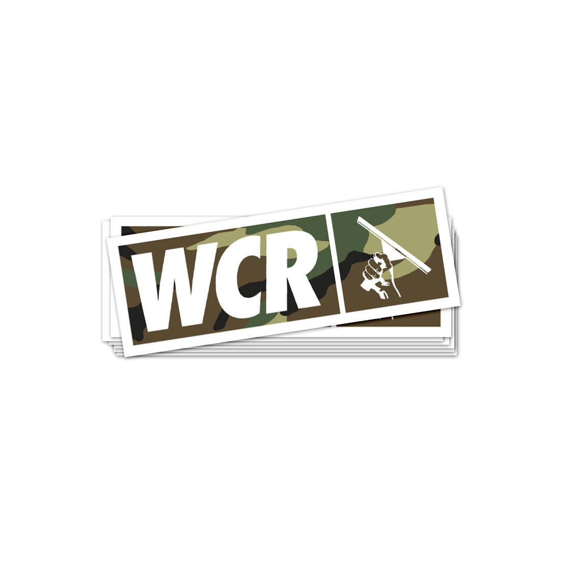 WCR Stickers Camo Stacked View