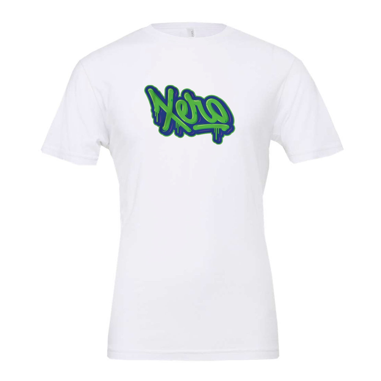 XERO Drip Script T-Shirt White View