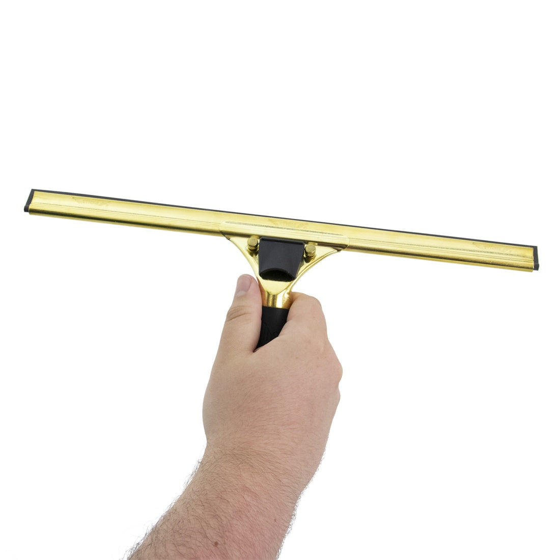 Ettore Complete Quick Release Brass with Rubber Grip Squeegee