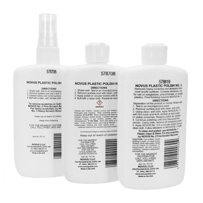 Novus Plastic Polish Kit Novus #1 With Spray Cap Rear Kit View