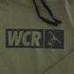 WCR Military Green Hoodie Logo View