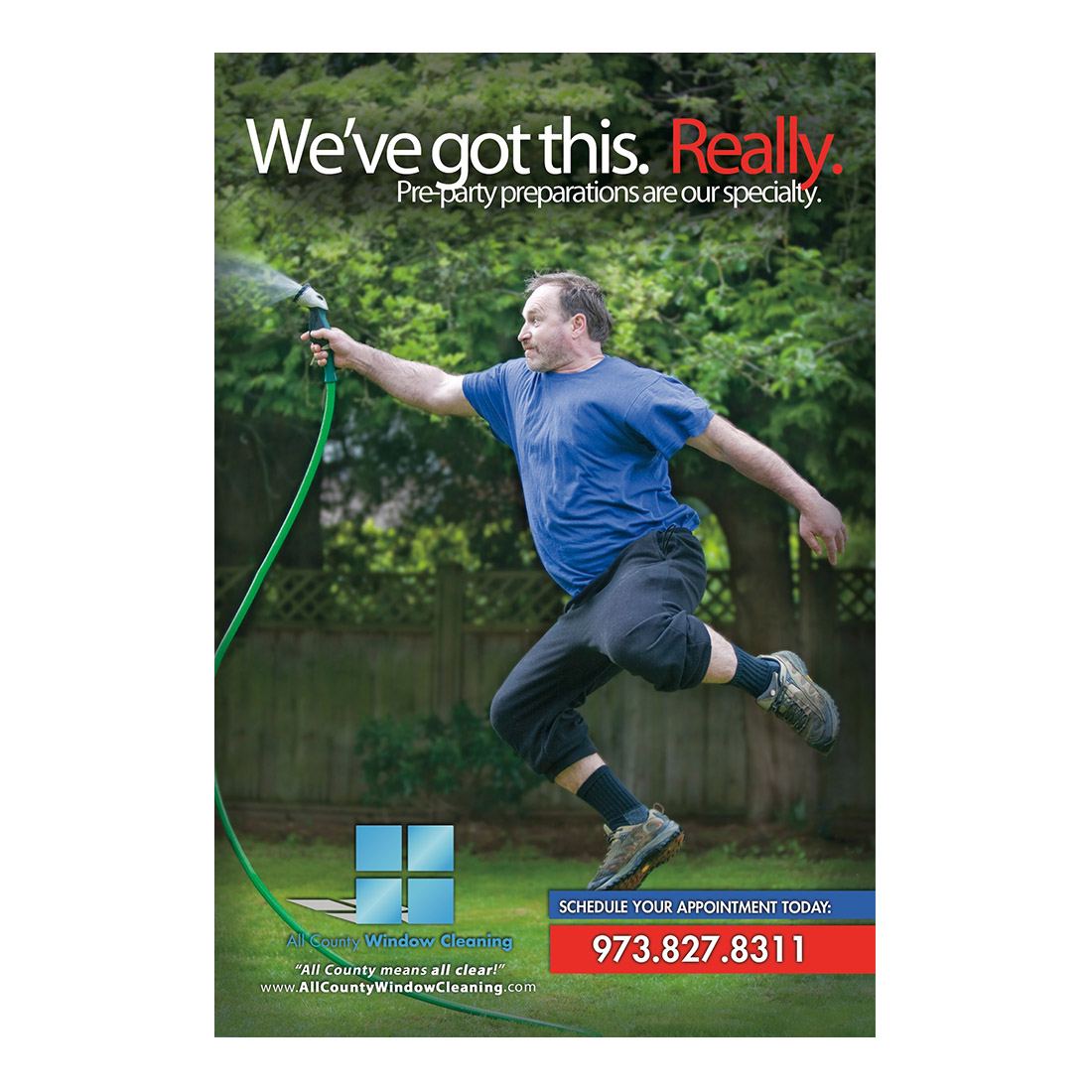 We've Got This Small Postcard Front Design