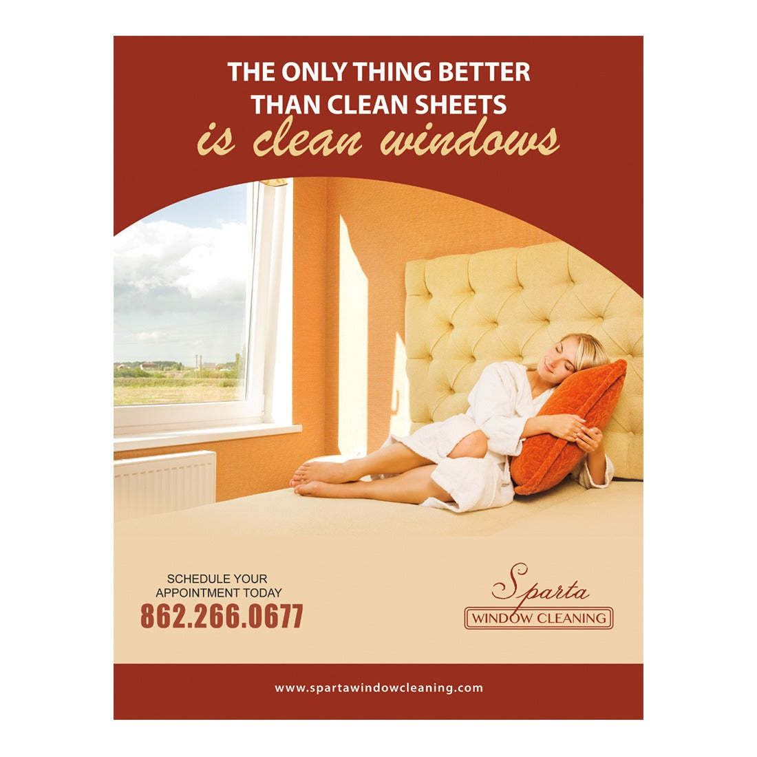 Better Than Clean Sheets Large Postcard Front Design