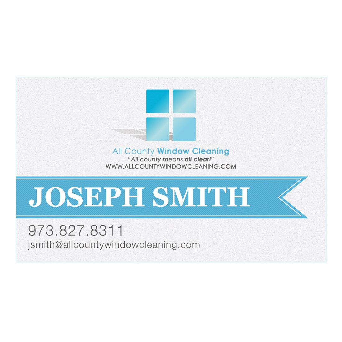 Business Card Ribbon Front Design