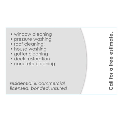 Business Card Gray Back Design