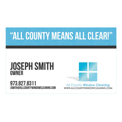 Business Card Blue Front Design