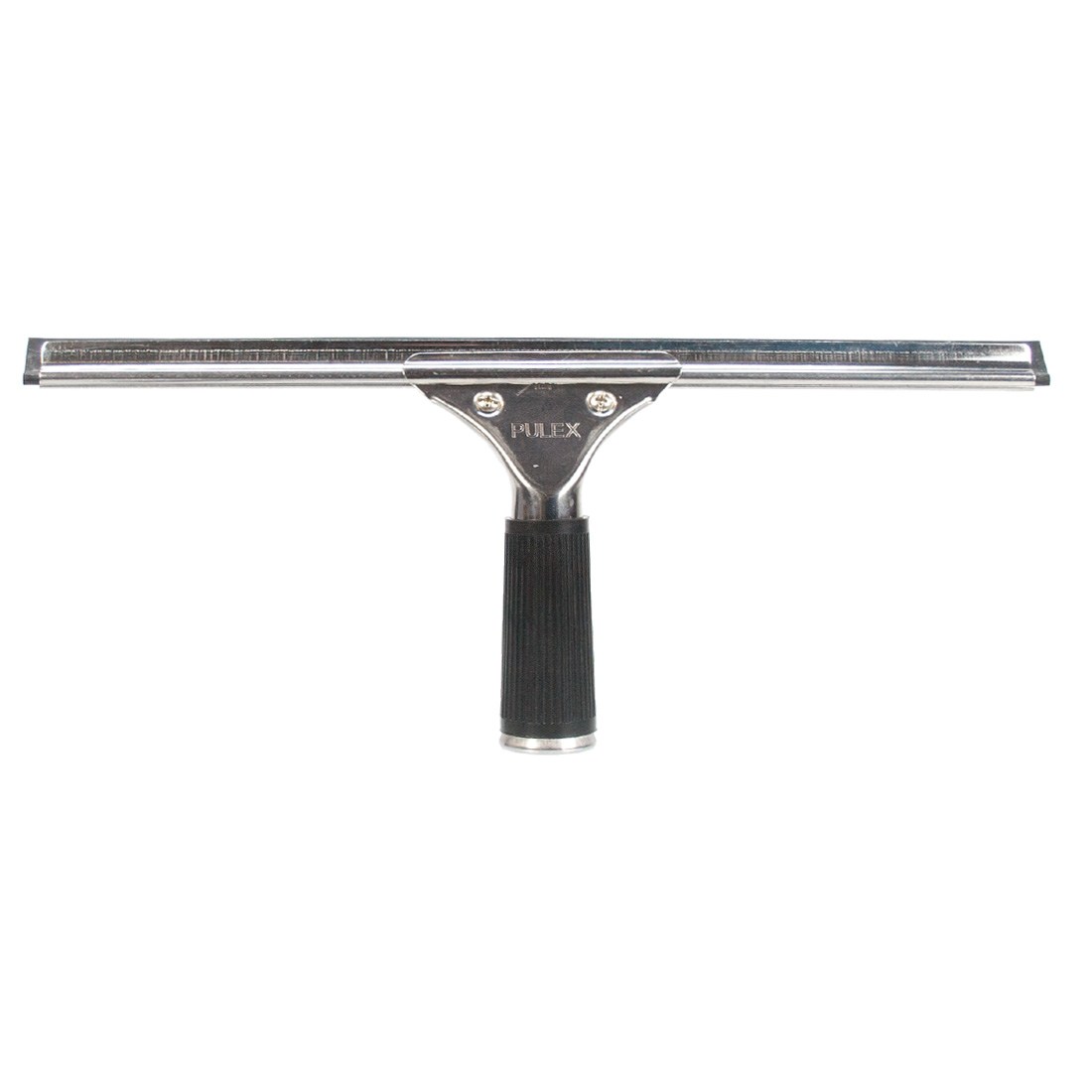 Pulex Complete Stainless Steel with Rubber Grip Squeegee Front View