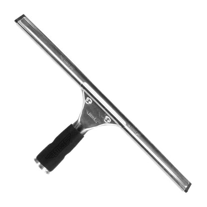 Ettore Complete Stainless Steel with Rubber Grip Squeegee Full View