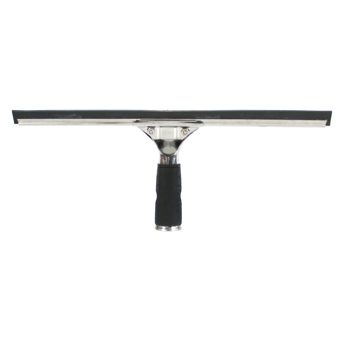 Ettore Complete Stainless Steel with Rubber Grip Squeegee Back View