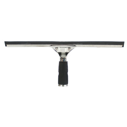 Ettore Complete Stainless Steel with Rubber Grip Squeegee Back View