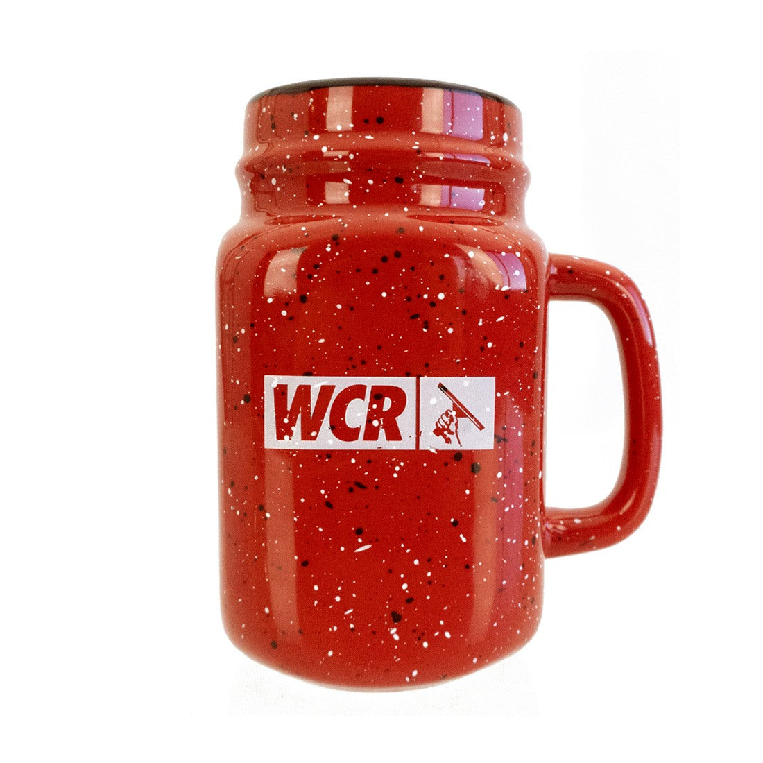 WCR Ceramic Mason Jar Mugs Option B Front View