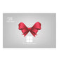 Gift Card Designs - Red Bow - Front View