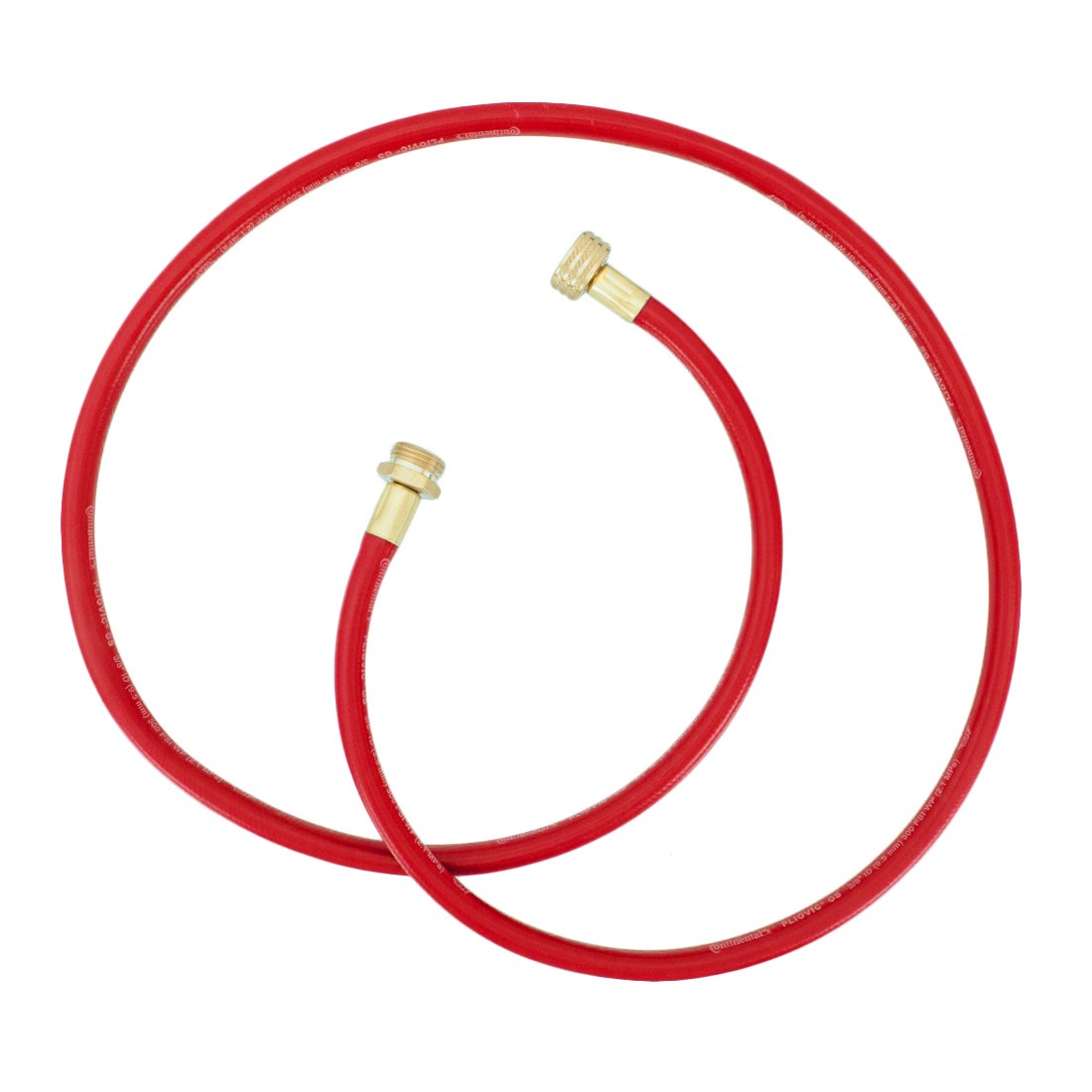 XERO Whip Line / Upgraded Waste Line - 6 Foot Red Hose Front View