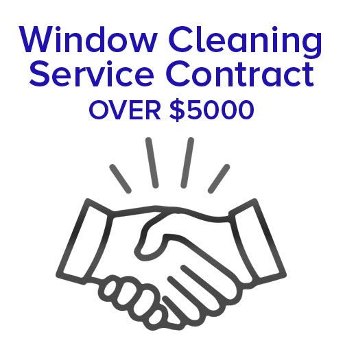 Window Cleaning Service Contract - Over $5000 - Front View