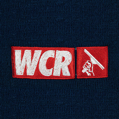 WCR Beanie Blue Close Up View