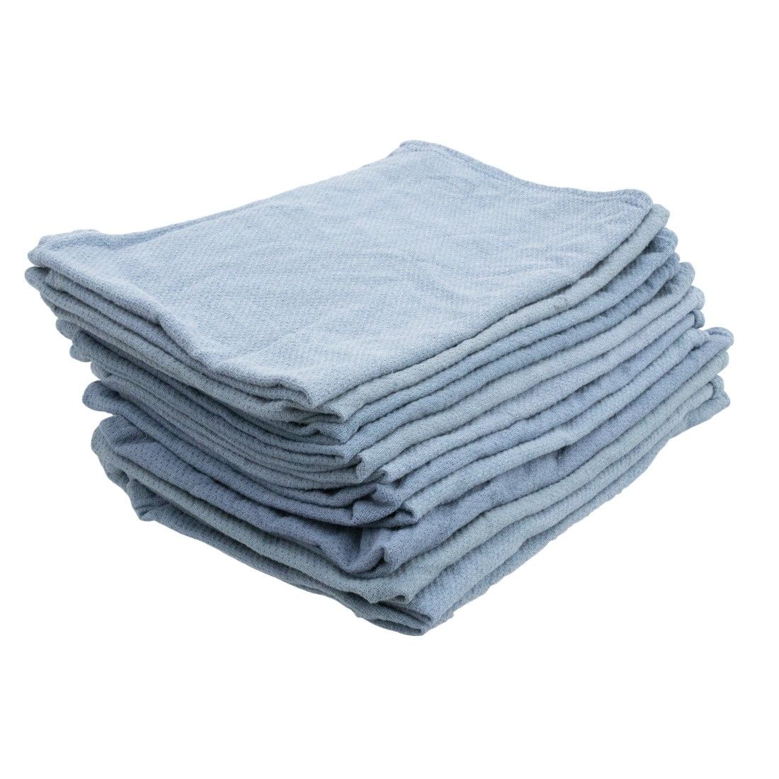Towels -- Used Huck 100% Cotton - Blue