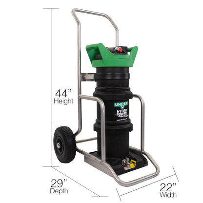 Unger HydroPower Ultra 3 Stage with Cart Dimensional Diagram
