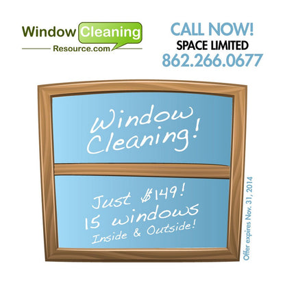 Window Cleaning Special Design Suite - Newspaper Ad View