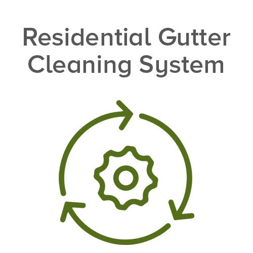 Residential Gutter Cleaning System Icon