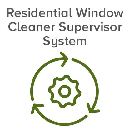 Residential Window Cleaner Supervisor System Icon