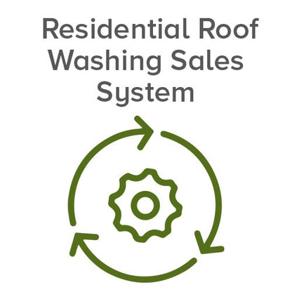 Residential Roof Washing Sales System Icon