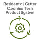 Residential Gutter Cleaning Tech Product System Icon