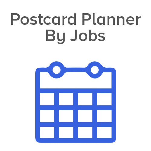 Postcard Planned By Jobs Icon