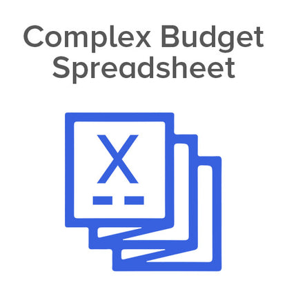 Window Wealth Complex Budget Spreadsheet