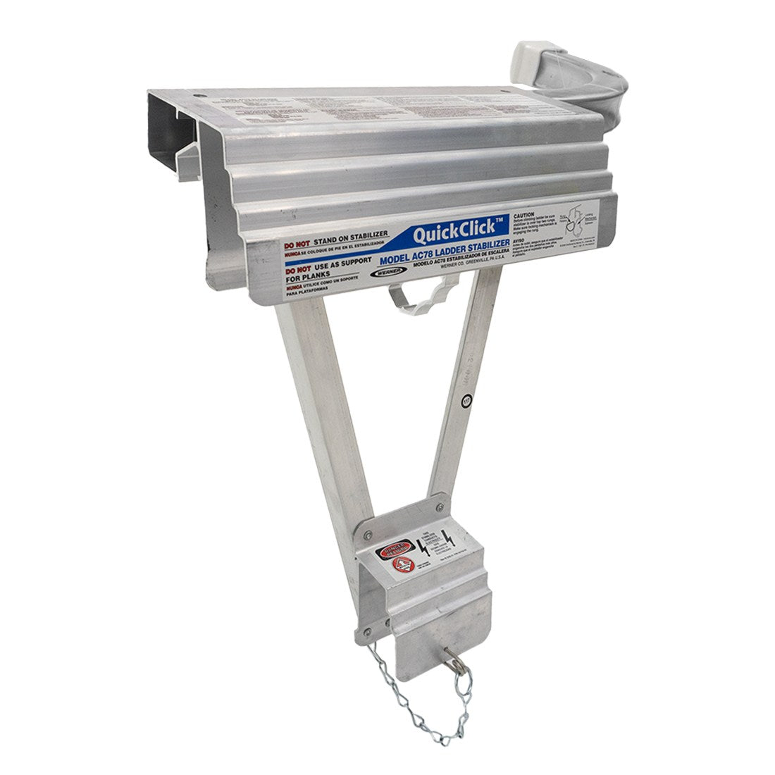 Werner AC78 QuickClick Ladder Stabilizer Angle View