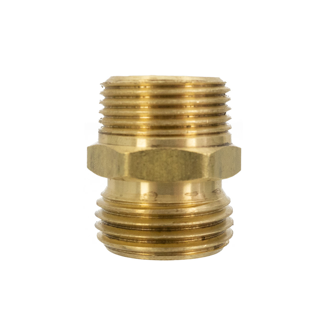 Brass Garden Hose Fitting Adapters 3/4 Male NPT to 3/4 GHT Set