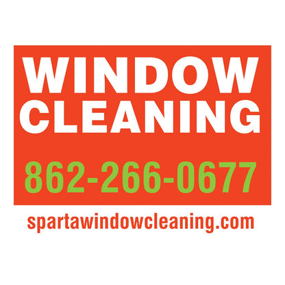 Lawn Sign with Colored Background - Red - Front View