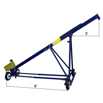 MIO Rolling Roof Rig - 3 Foot x 8 Foot - Dimensions View