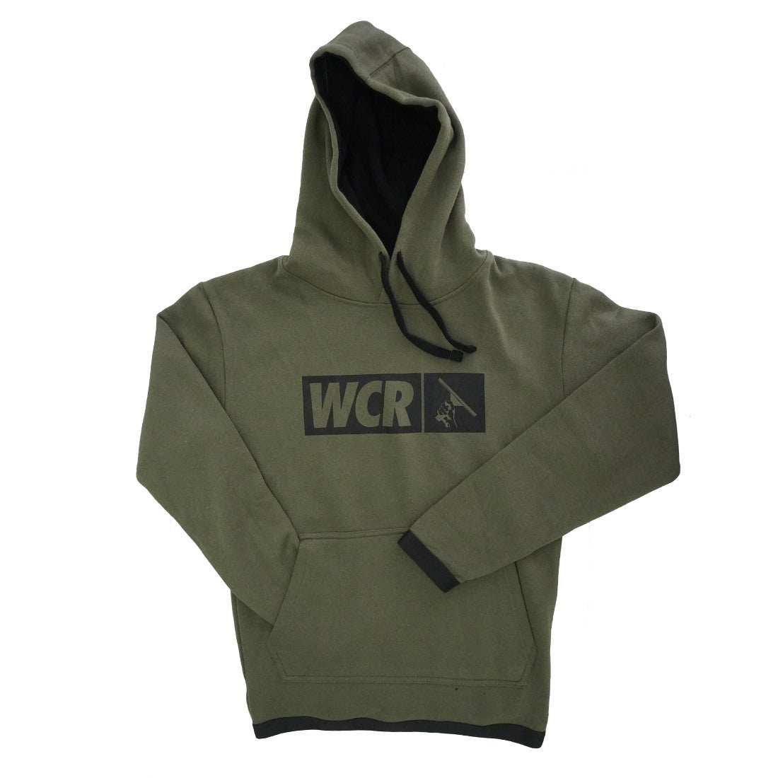WCR Military Green Hoodie Front View