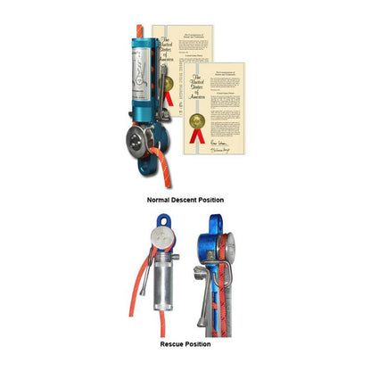 MIO Cylinder Descender - Automatic Overspeed Control Mechanism - Full View