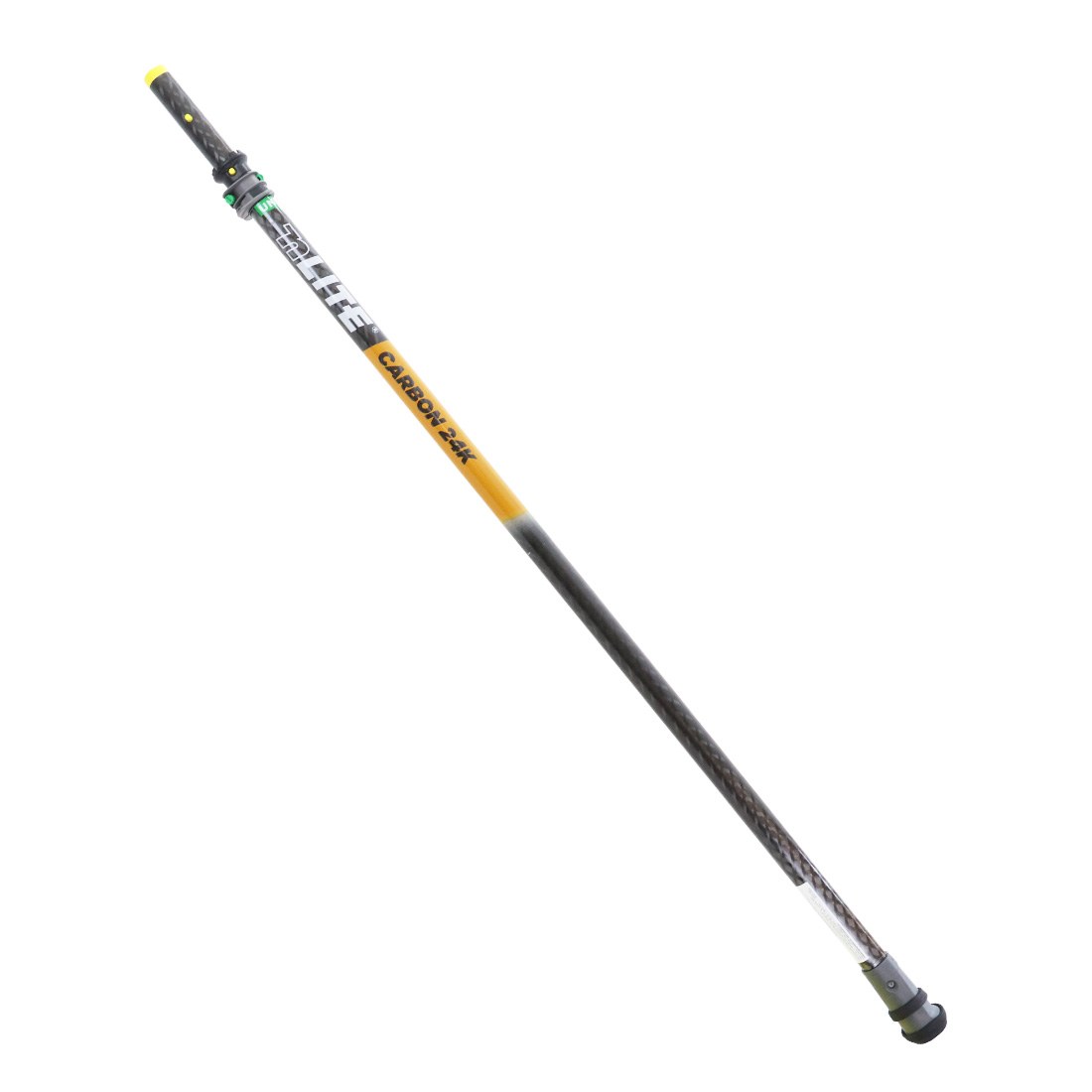 Unger nLITE Carbon 24K Extension Pole 2 Section - 10.5 Feet Front Tilted Left View