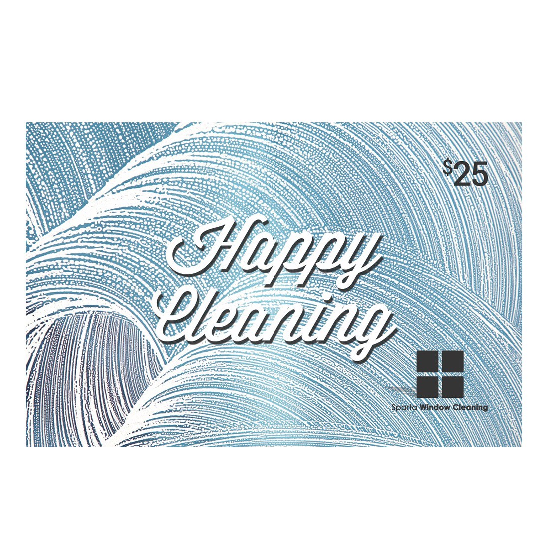 Gift Card Designs - Happy Cleaning - Front View