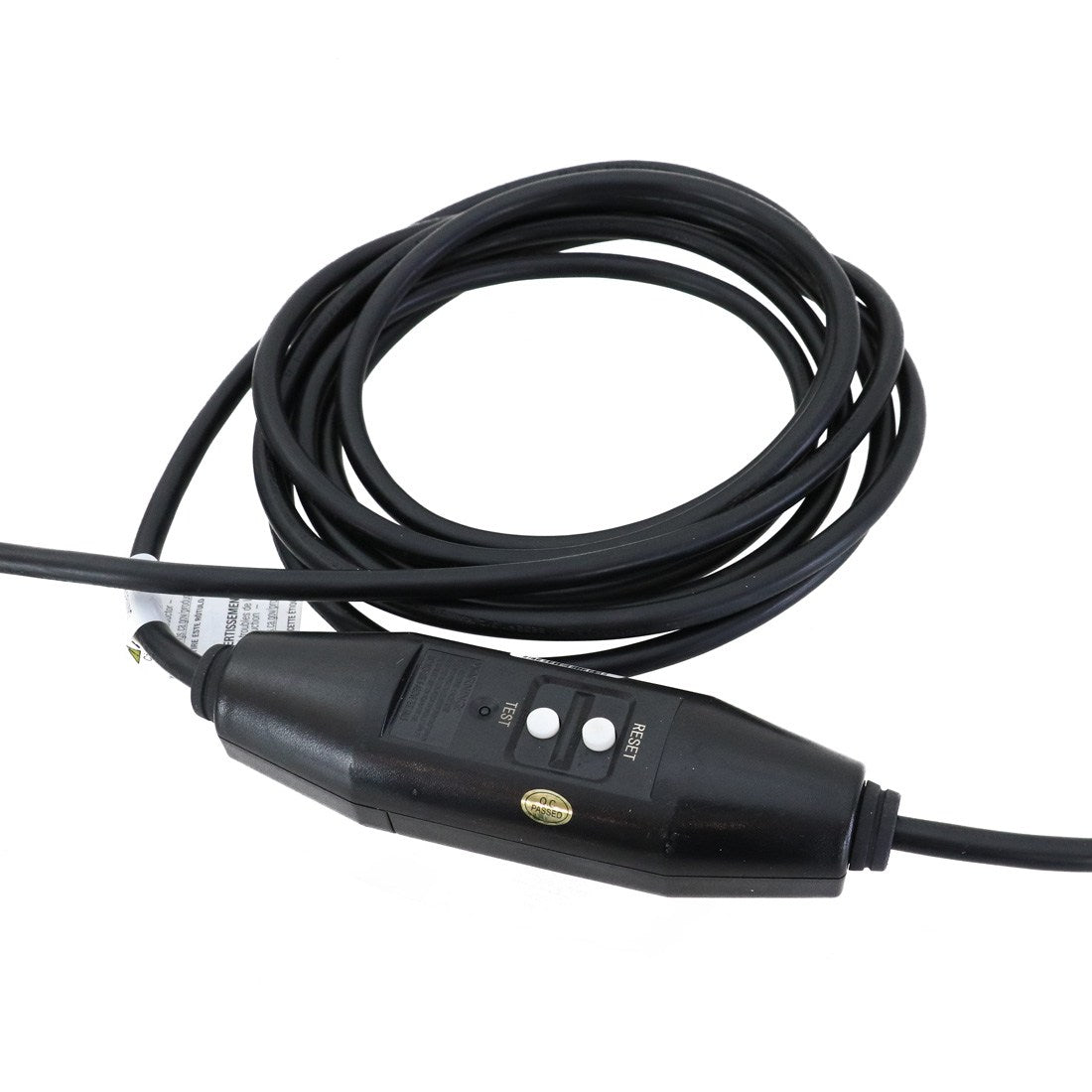 XERO 110V Booster Pump Cable, Reset and Test Button View