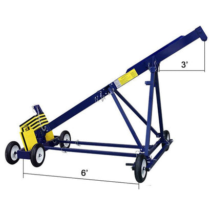 MIO Rolling Roof Rig- 3 Foot x 6 Foot - Dimensions View
