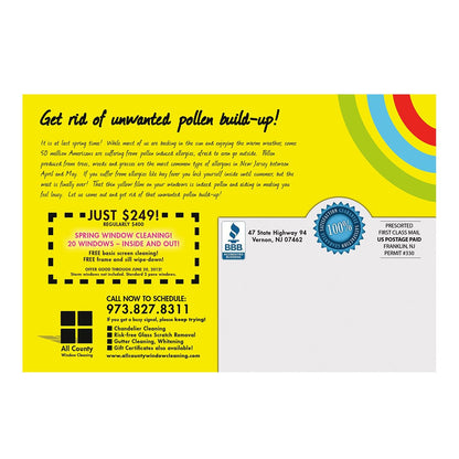 Wash Me Small Postcard Back Design