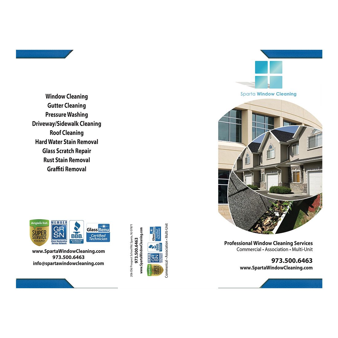Pro-Posal Design Suite - Window Cleaning Brochure - Outside View