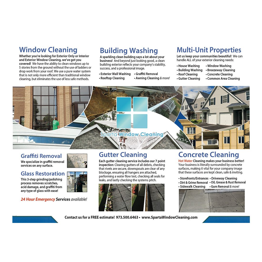 Pro-Posal Design Suite - Window Cleaning Brochure - Inside View