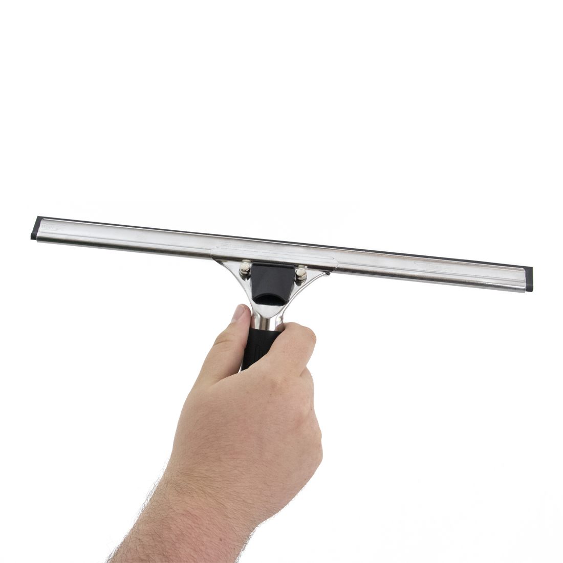 Ettore Complete Quick Release Stainless Steel with Rubber Grip Squeegee