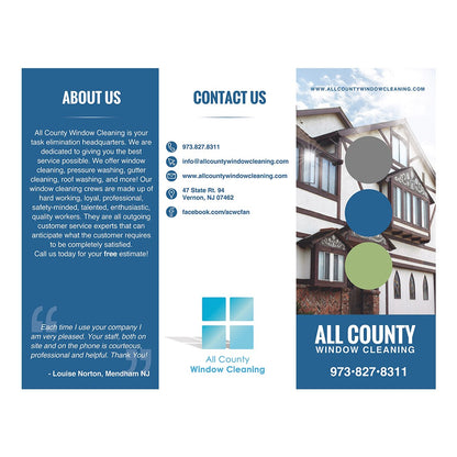 Residential Tri-Fold Brochure - Minimal - Front View