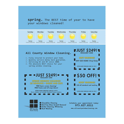 Spring Weather Forecast Color Flier