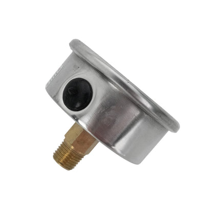 World Enterprise Liquid Pressure Gauge Side Angle View