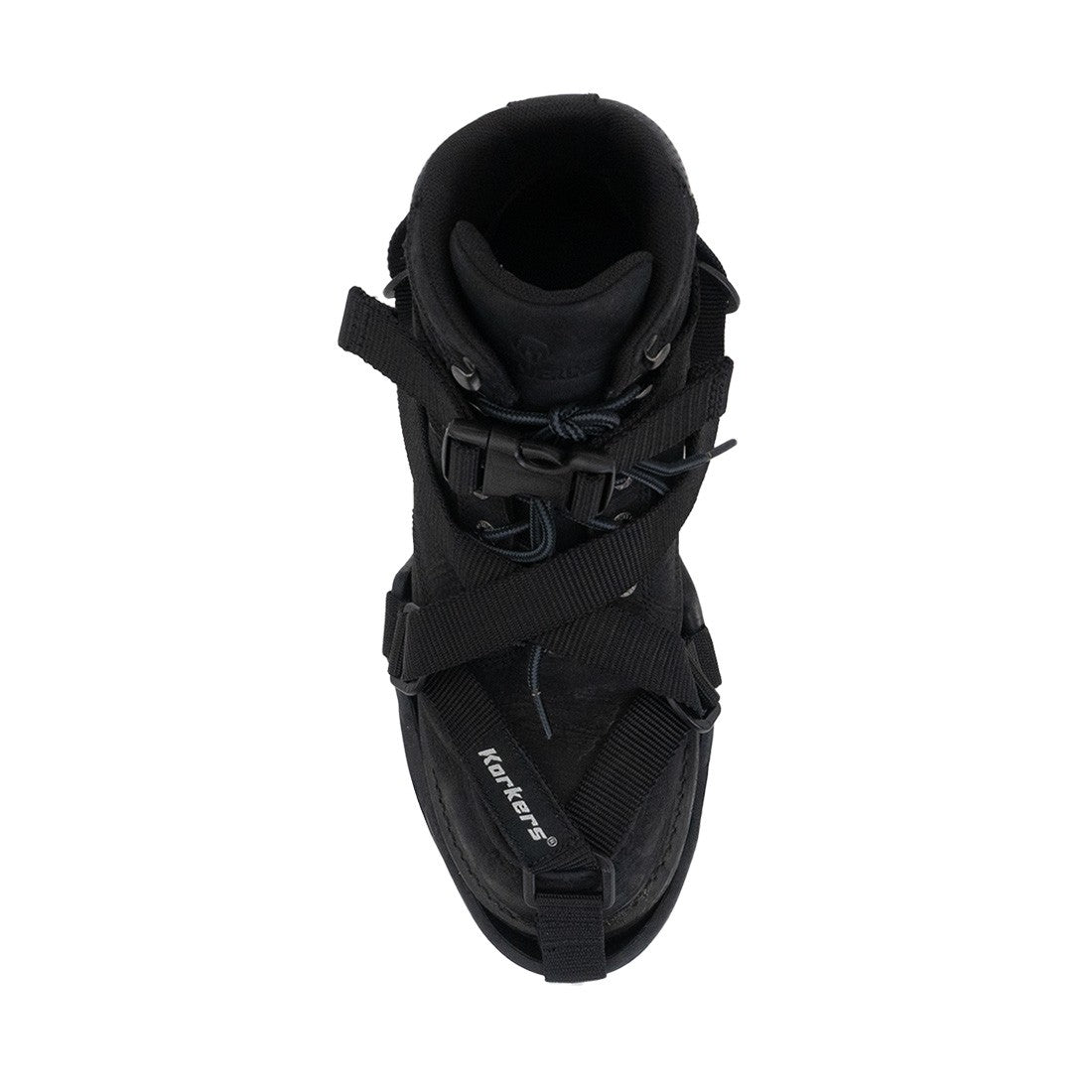 Korkers TuffTrax Regular Spike Overshoe On Shoe Top View