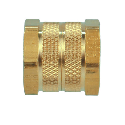 Female to Female Garden Hose Adapter Front View