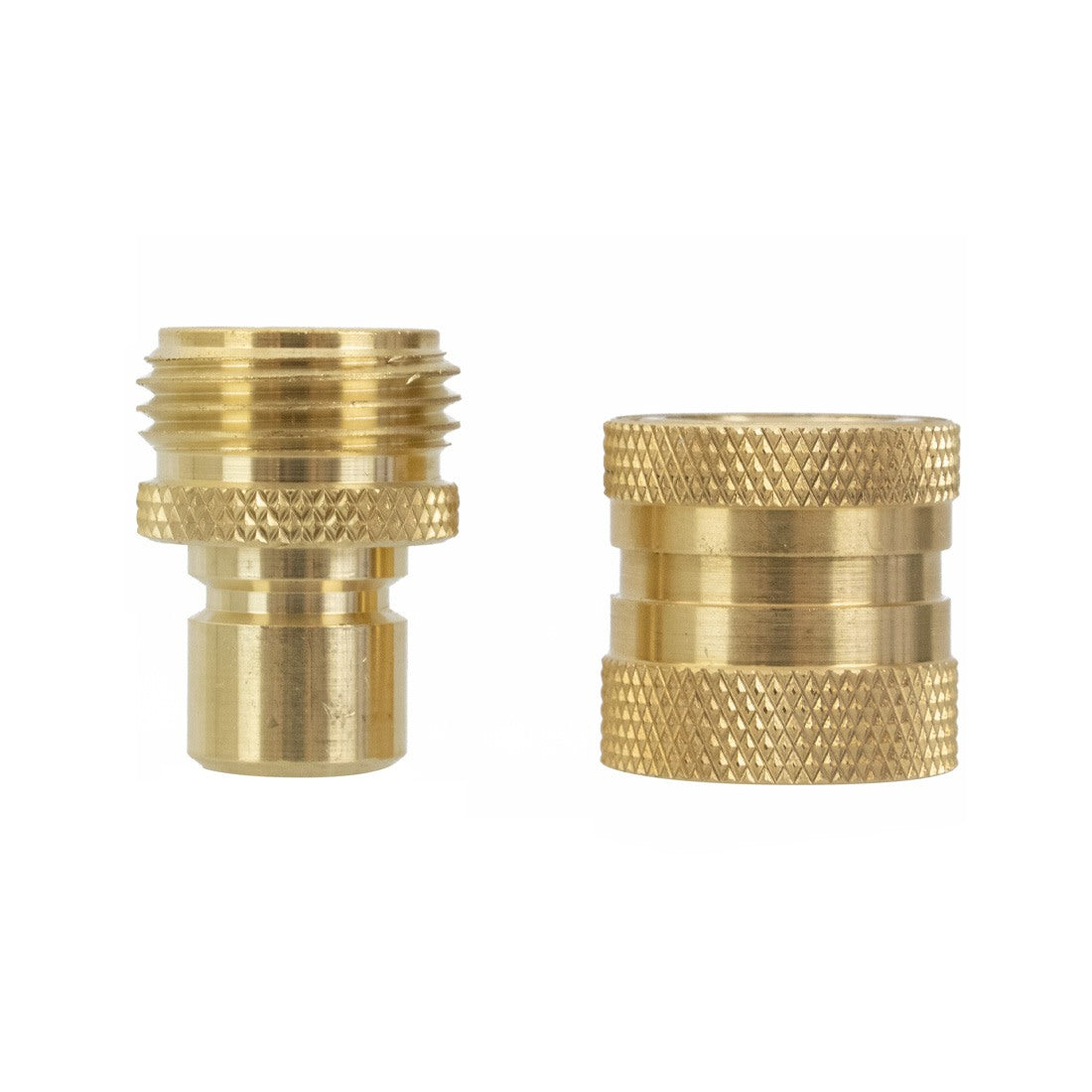 Garden Hose Quick Connect Male and Female Set - Brass, image size:1100x1100